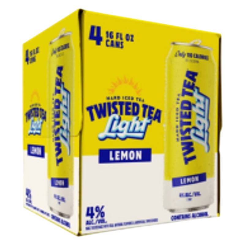 Twisted Tea Light 4pk 16oz Can 4% ABV - Twisted Tea – BevMo!