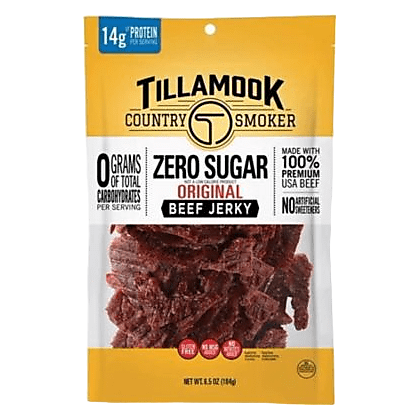 Tillamook Black Pepper Jerky Zero Sugar 6.5oz