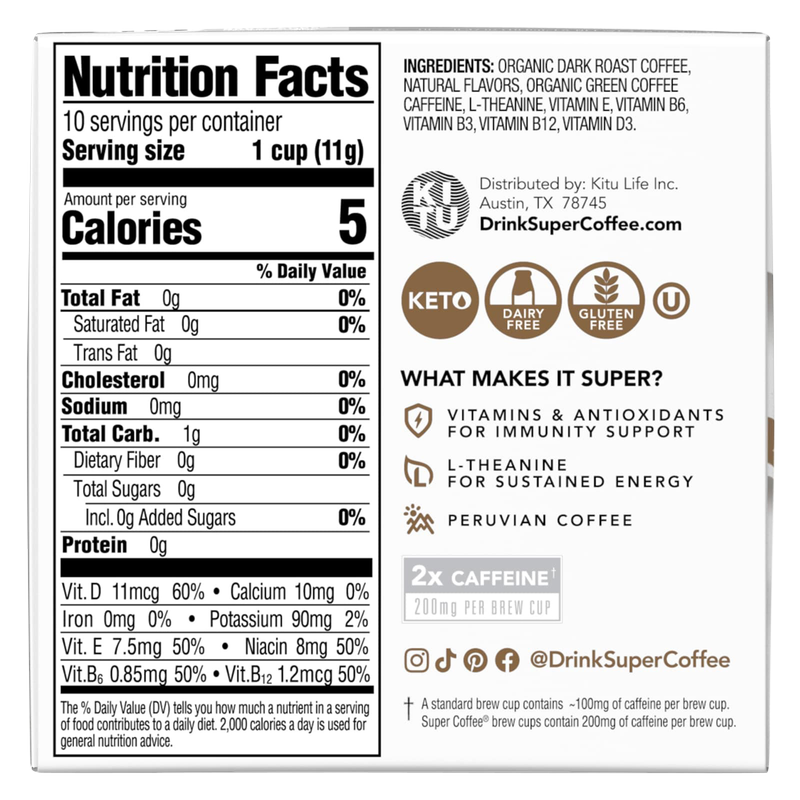 Super Coffee Mocha Super Pods 10ct
