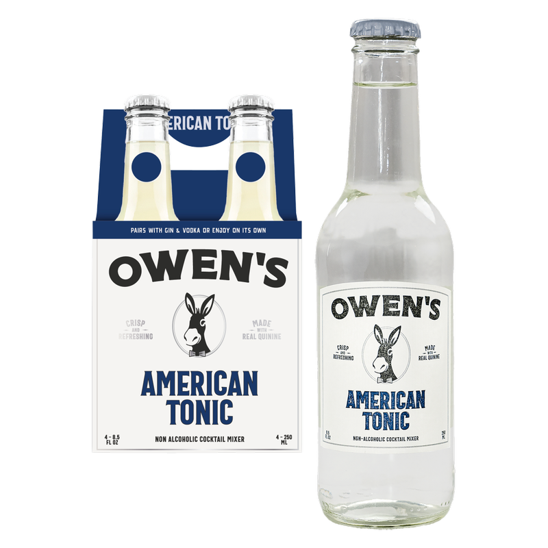 Owen's American Tonic 4pk 250ml Glass Btl - Owen's Craft Mixers