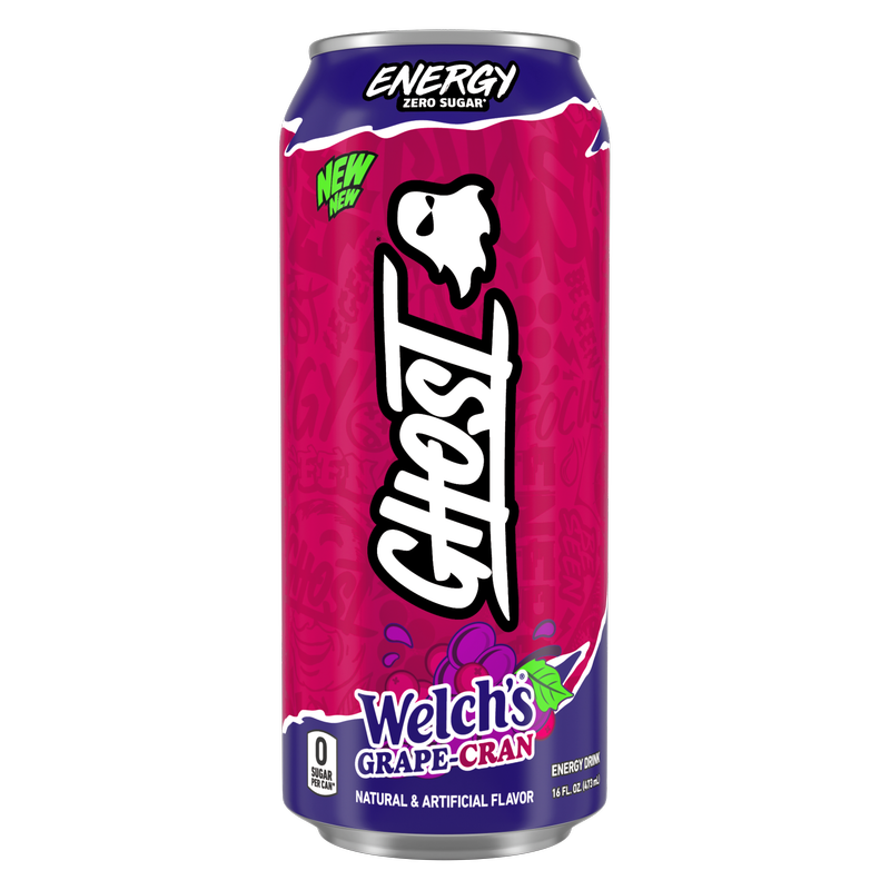 GHOST Energy Welch's Grape-Cranberry 16oz Can - GHOST – BevMo!
