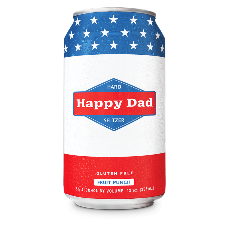 Happy Dad Hard Seltzer Fruit Punch Single 12oz Can