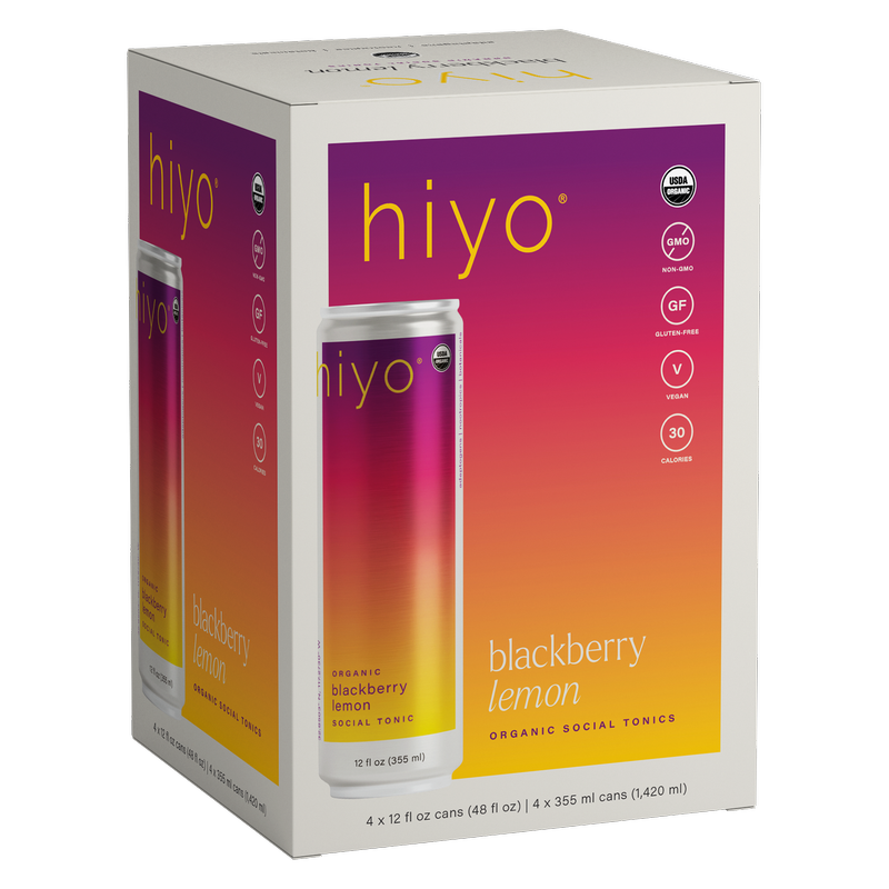 Hiyo Blackberry Lemon 4pk 12oz Can - Hiyo – BevMo!