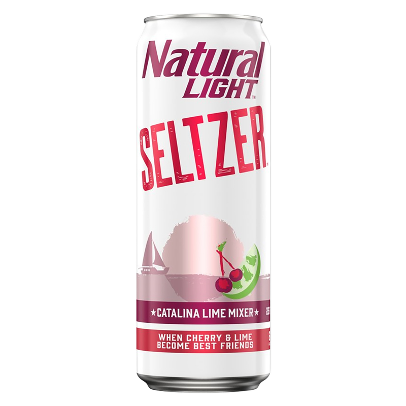Natural Light Seltzer Catalina Lime Single 25oz Can 6.0% ABV