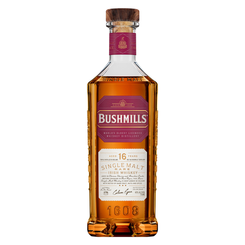 Bushmills 16 Year Irish Whiskey 750ml (80 Proof) - Bushmills – BevMo!