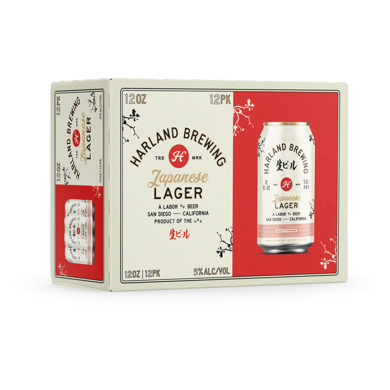 Harland Japanese Lager 12pk 12oz Can - Harland – BevMo!