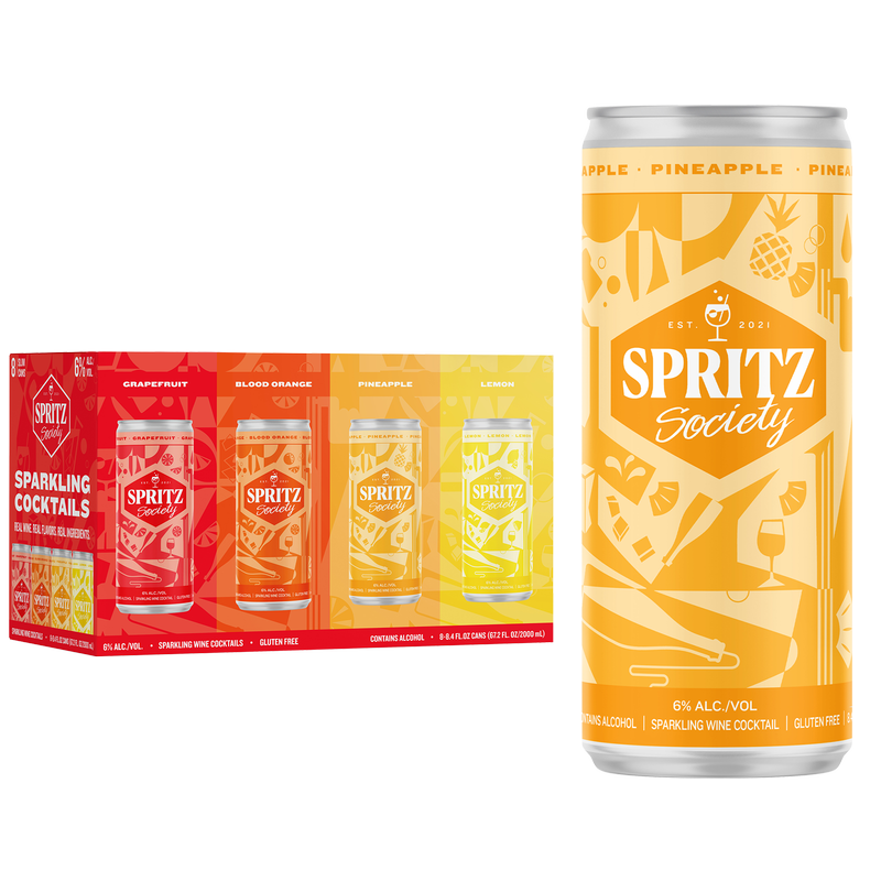 Spritz Society Variety 8pk 250ml Can 6.0% ABV - Spritz Society