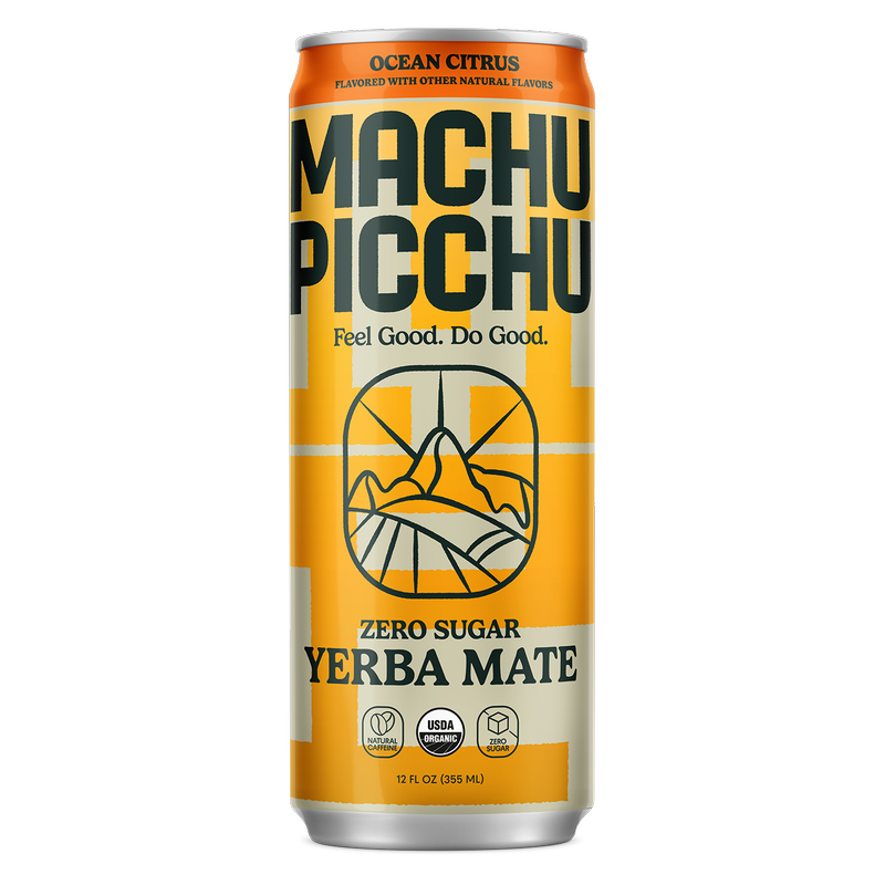 Machu Picchu Ocean Citrus Energy Organic Yerba Mate Zero Sugar