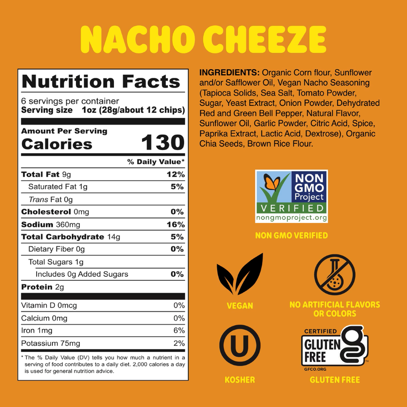Good Eat'n Nacho Cheeze Tortilla Chips, 6oz