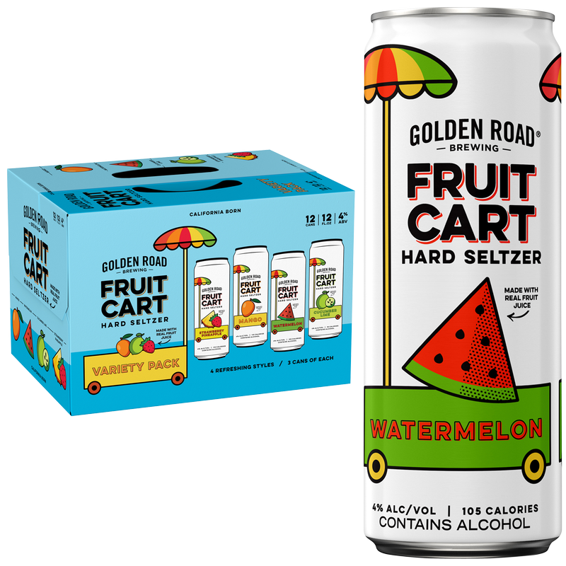 Golden Road Fruit Cart Seltzer Variety 12pk 12oz Can 4.0% ABV
