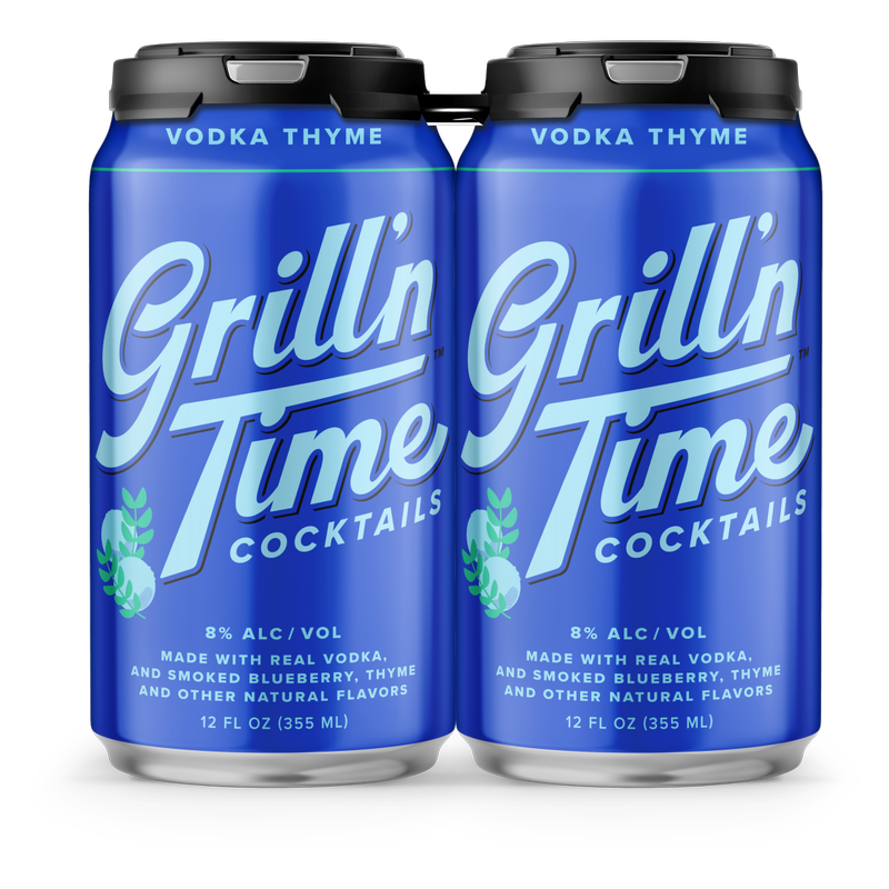 Grill'N Time Vodka Thyme 4pk 12oz Can 8%ABV - Grill'N Time – BevMo!