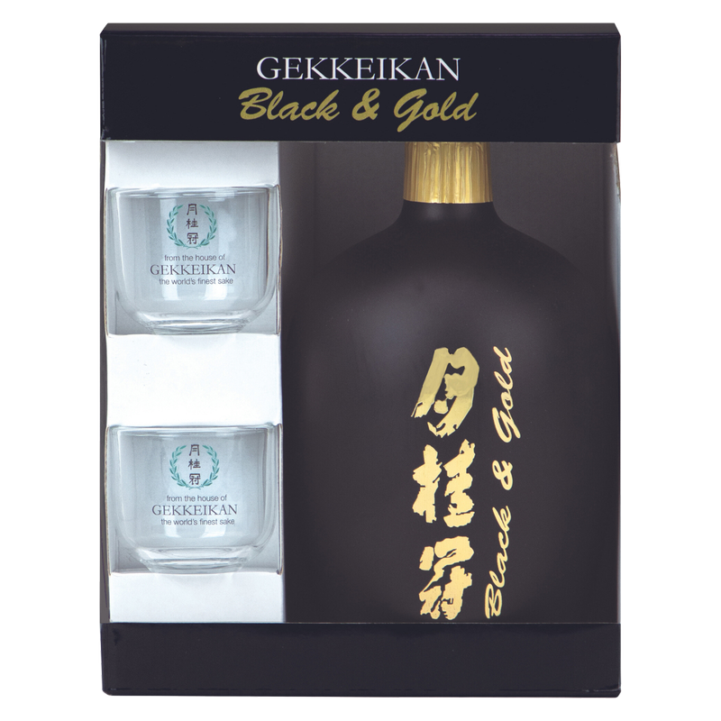 Gekkeikan Black & Gold Sake Gift Set 750 ml - Gekkeikan – BevMo!
