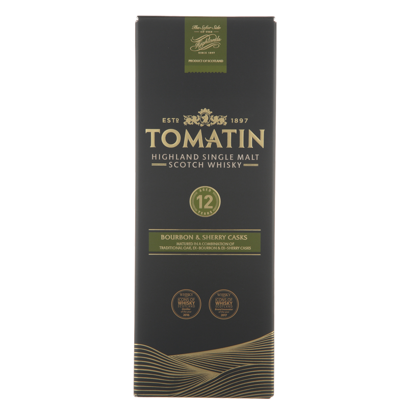 Tomatin 12 Yr Single Malt Scotch 750ml - Tomatin – BevMo!