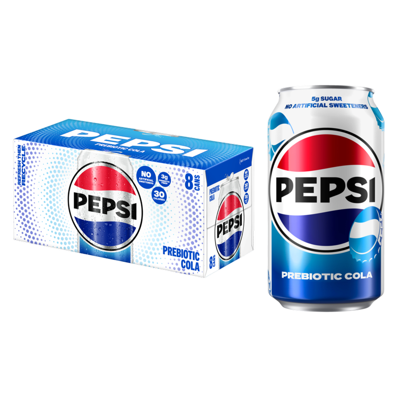 Pepsi Prebiotic Cola 8pk 12oz Can - Pepsi – BevMo!
