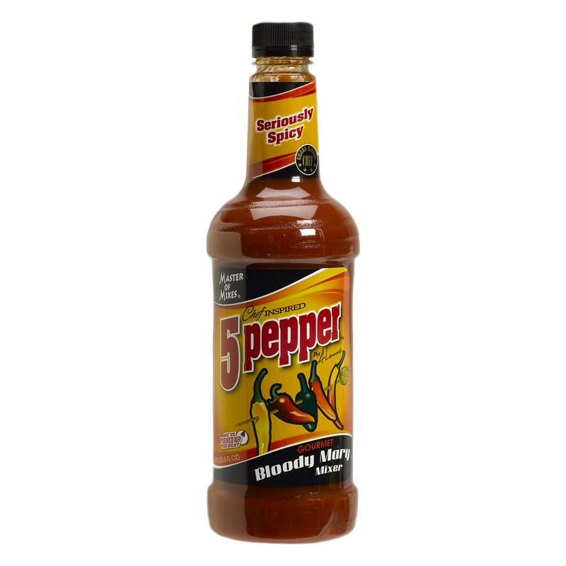 5 Pepper Bloody Mary Mixer 33.8 oz - Master Of Mixes – BevMo!