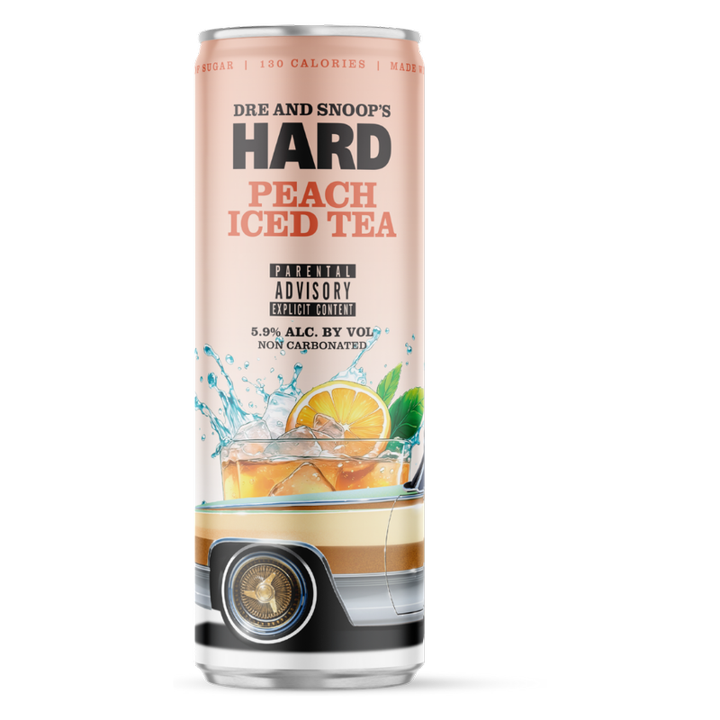 Dre & Snoop's Hard Peach Iced Tea 12oz Can