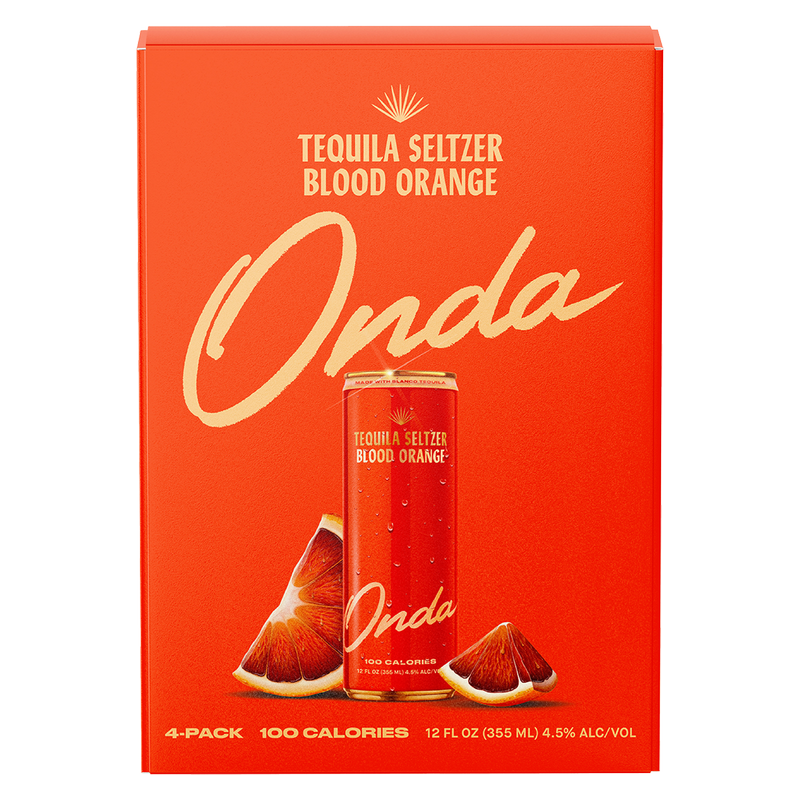 Onda Blood Orange Tequila Seltzer 4pk 12oz 5% ABV