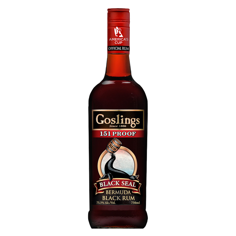 Goslings Black Seal Rum 151 750ml (151 Proof) BevMo!