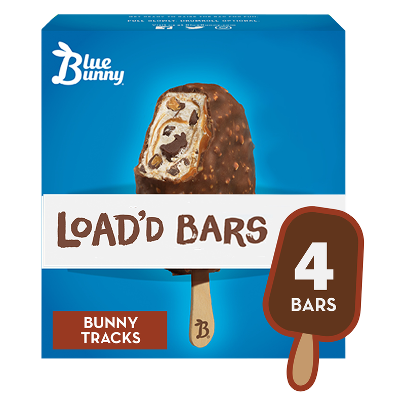 Blue Bunny Bunny Tracks Load'd Bars 4ct - Blue Bunny – BevMo!