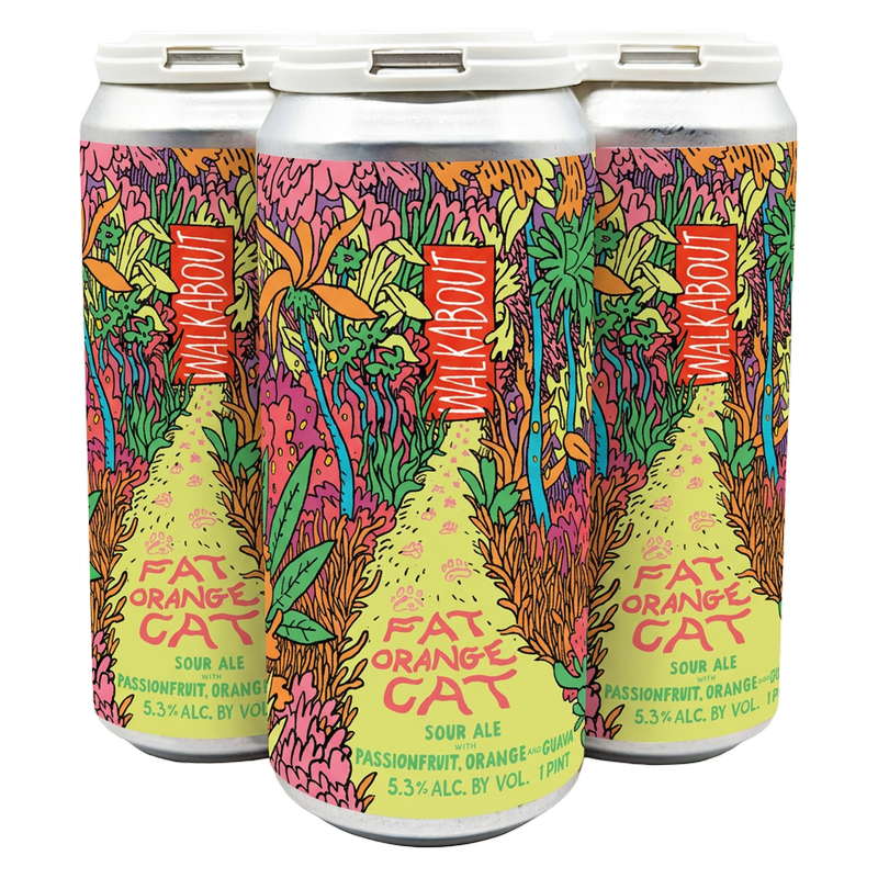 Fat Orange Cat Brewing Walkabout POG 4pk 16oz Can