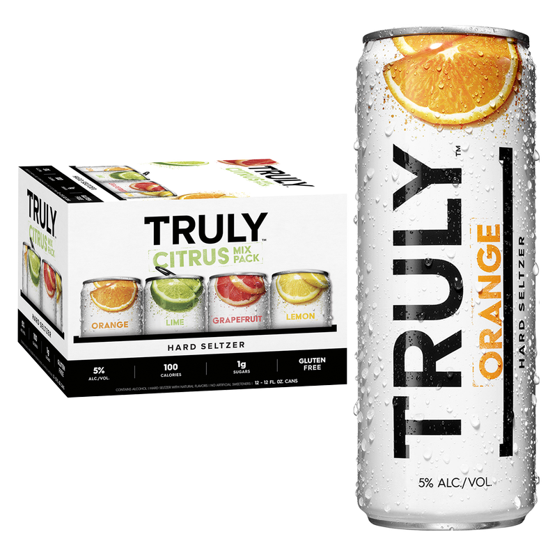 TRULY Hard Seltzer Citrus Variety 12pk 12oz Can 5.0% ABV - TRULY