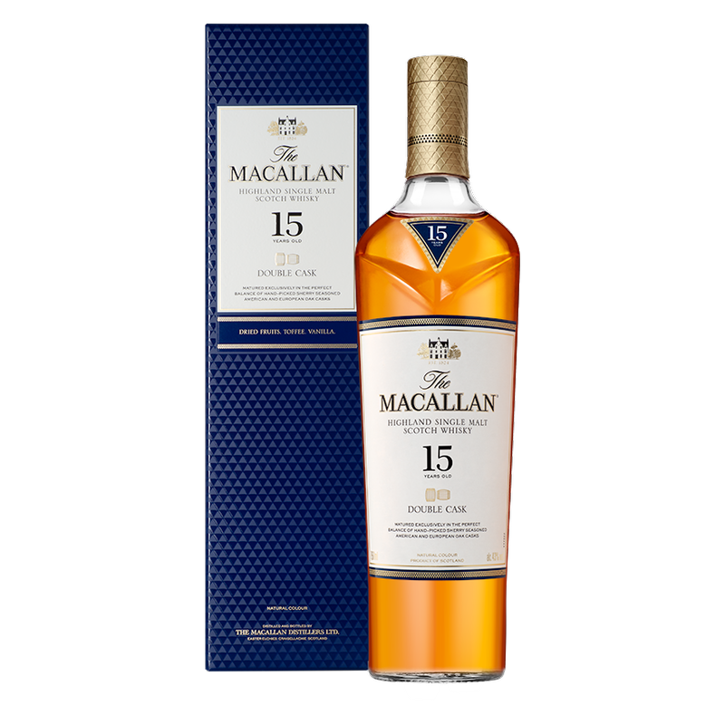 Macallan 15 Yr Double Cask 750ml (86 Proof) - Macallan – BevMo! Macallan 15 Yr Double Cask 750ml (86 Proof) - Macallan – BevMo!