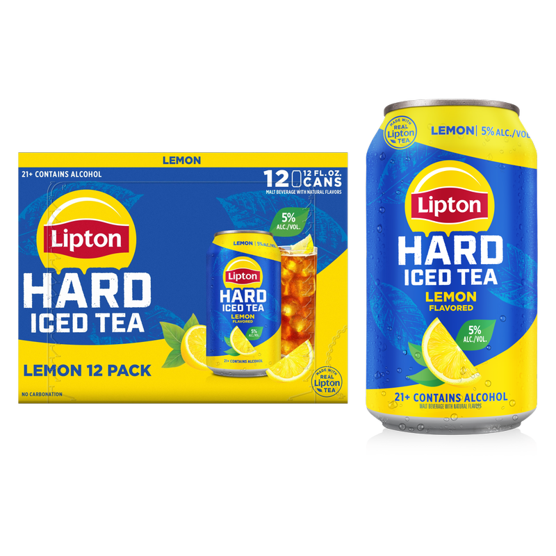 Lipton Hard Tea Lemon 12pk 12oz Can 5% ABV - Lipton Hard Ice Tea