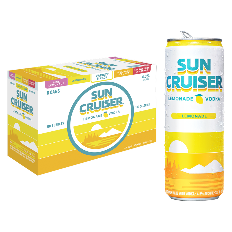 vodkaページ Sun Cruiser Lemonade + Iced Tea Vodka 4pk 12oz Can 4.5% ABV