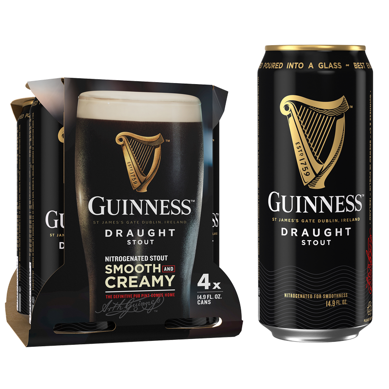 Guinness Draught 4pk 14.9oz Can 4.2% ABV - Guinness – BevMo!