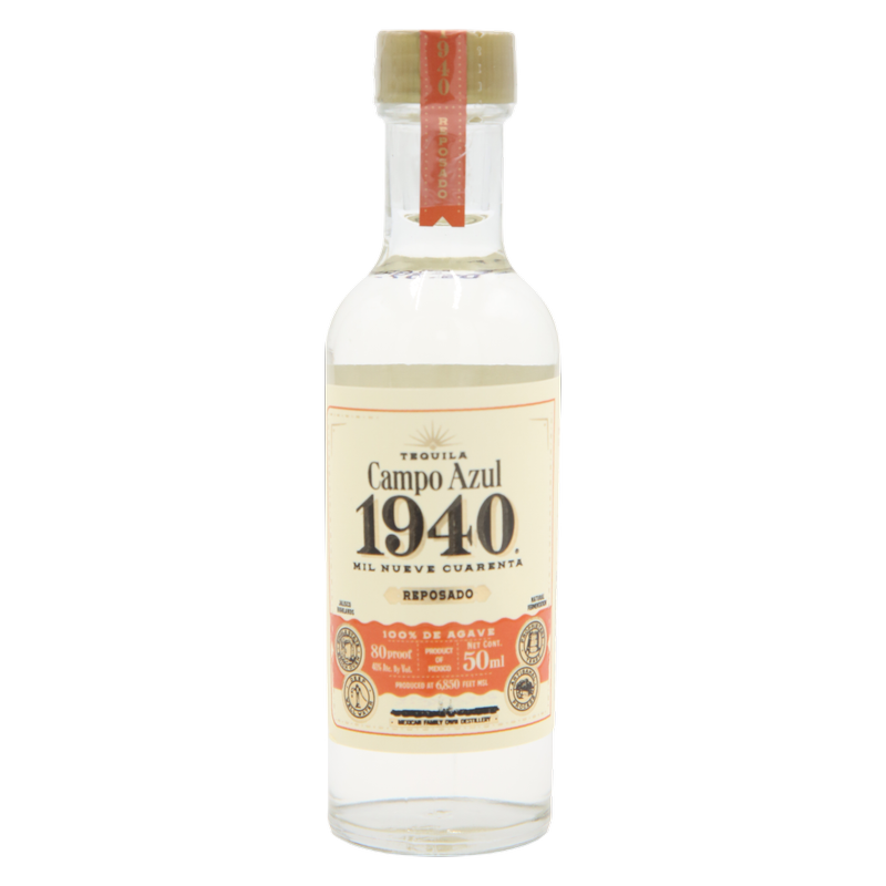 Campo Azul 1940 Reposado 50ml Bottle - Campo Azul – BevMo!