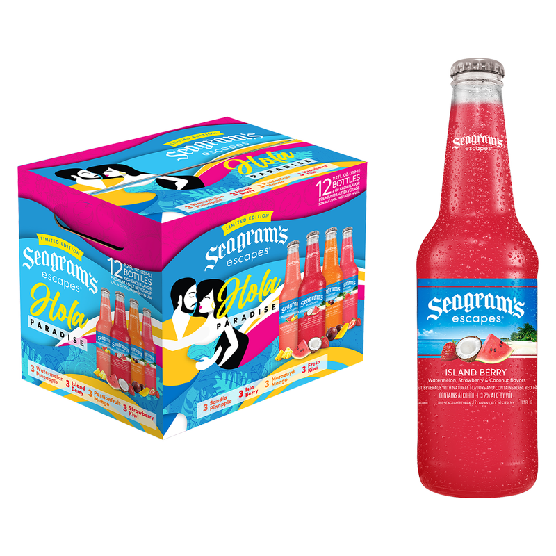 Seagram's Escapes Hola Paradise 12pk 12oz Btl ABV Seagram's