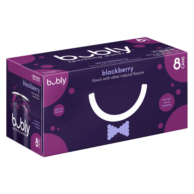 Bubly Blackberry 8pk 12oz Can - bubly – BevMo!