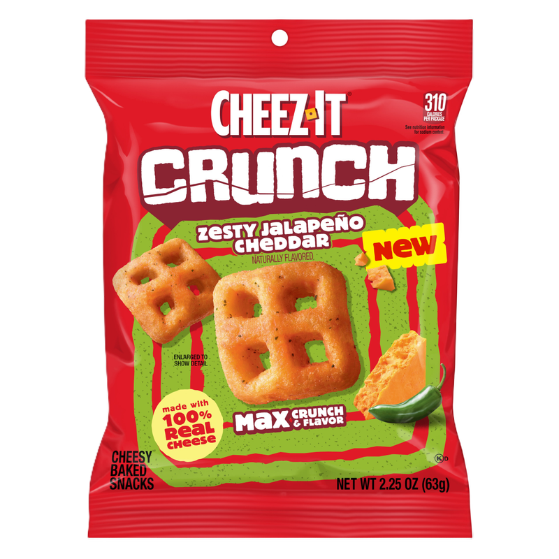 Cheez-it Crunch Zesty Jalapeno, 2.25 oz - Cheez-It – BevMo!