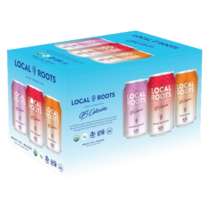 Local Roots Hard Kombucha 95 Calorie Variety Pack 6pk 12oz