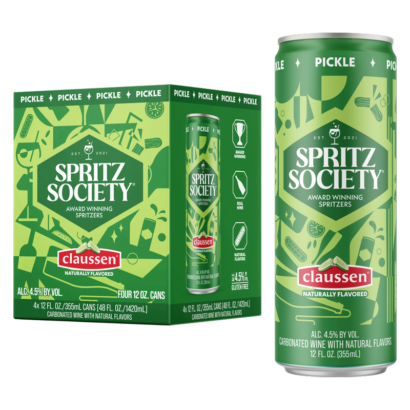 Spritz Society Pickle Spritzer 4pk 12oz Cans 4.5% ABV - Spritz