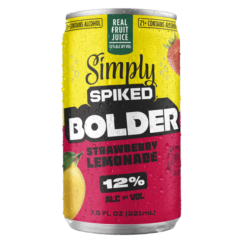 Simply Spiked Bolder Strawberry Lemonade 7.5oz Can 12%ABV