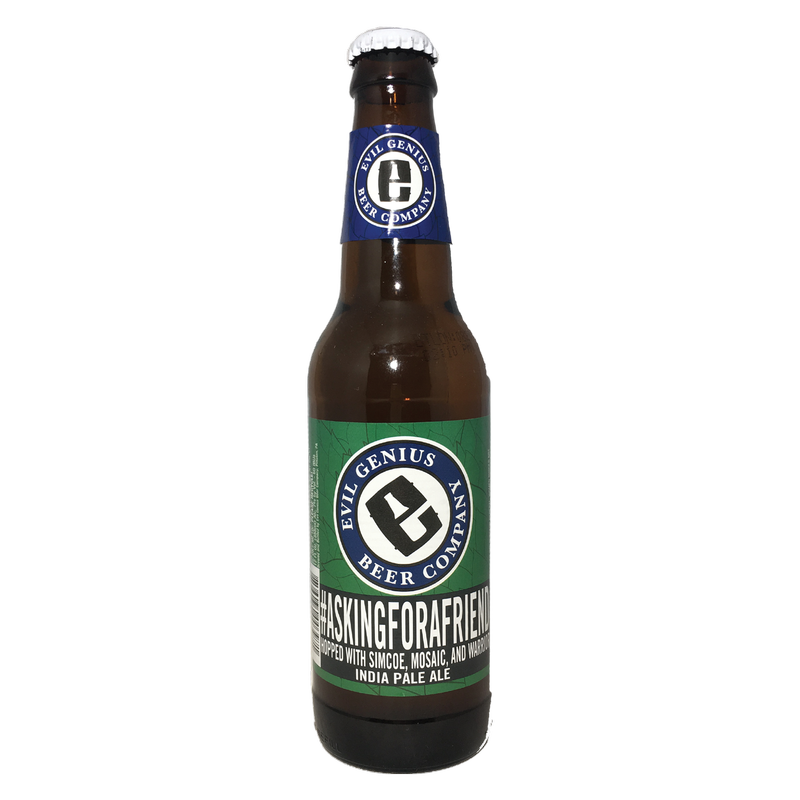 Evil Genius #AskingForaFriend Simcoe Mosaic & Warrior IPA 6pk 12oz BTL 7% ABV