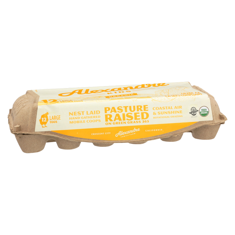 Alexandre Family Farms Organic Pasture Raised Large Grade AA Eggs