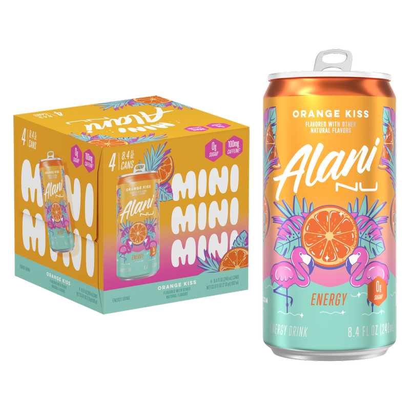 Alani Energy Orange Kiss 4pk 8.4oz Can - Alani – BevMo!