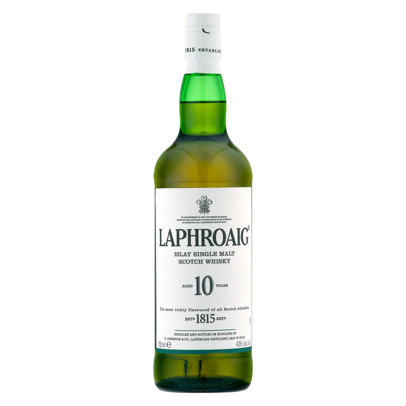 Laphroaig 10 Yr Single Malt Scotch 750ml (86 Proof) - Laphroaig