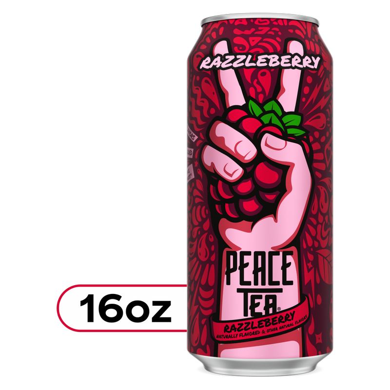 Peace Tea Razzleberry 16oz Can - Peace Tea – BevMo!