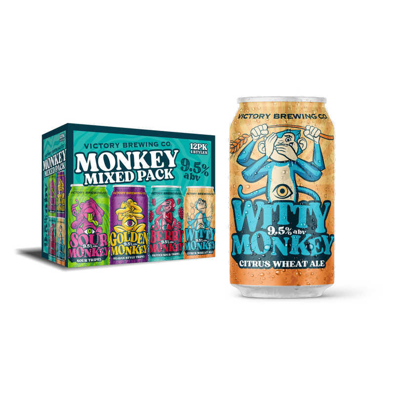 Victory Mystical Monkey Variety Pack 12pk 12oz Can 9.5% ABV Victory Mystical Monkey Variety Pack 12pk 12oz Can 9.5% ABV