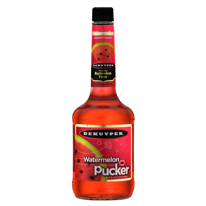 Dekuyper Watermelon Pucker Schnapps Liqueur 750ml BevMo!
