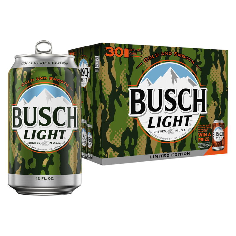 Busch Light 30pk 12oz Can 4.1% ABV
