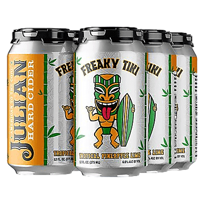 Julian Freaky Tiki Tropical Pineapple Lime Cider 6pk 12oz Can