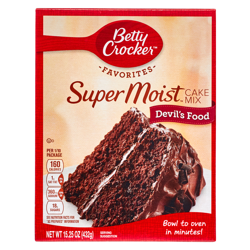 Betty Crocker Super Moist Devil's Food Cake Mix 15.25oz - Betty
