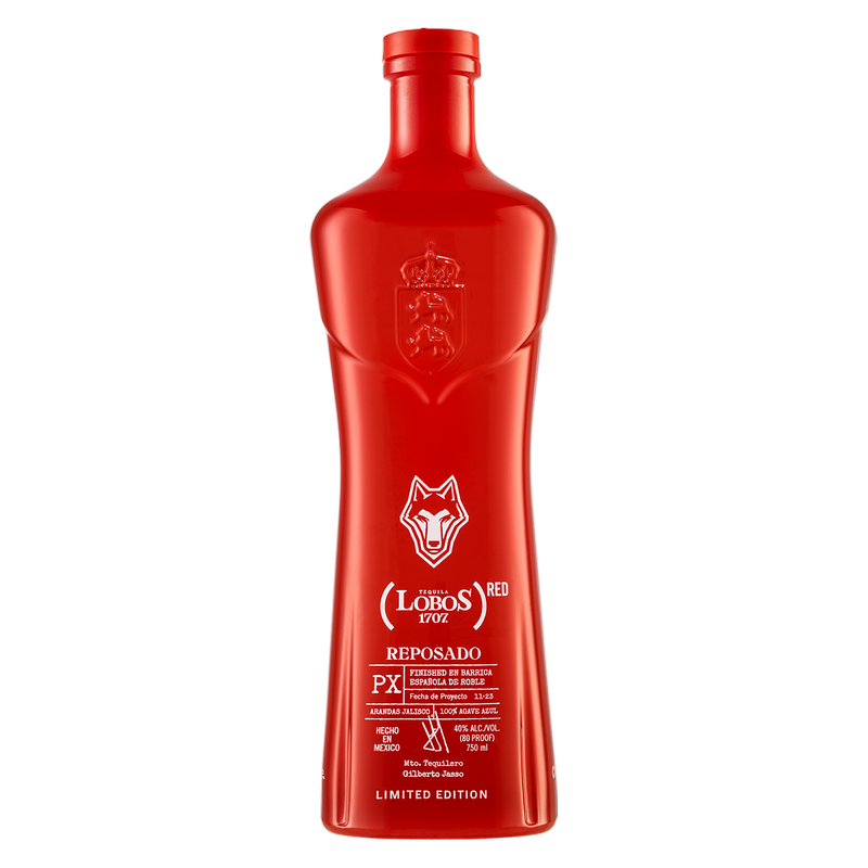 Lobos 1707 (RED) Reposado 750ml (80 proof) - Lobos 1707 – BevMo!