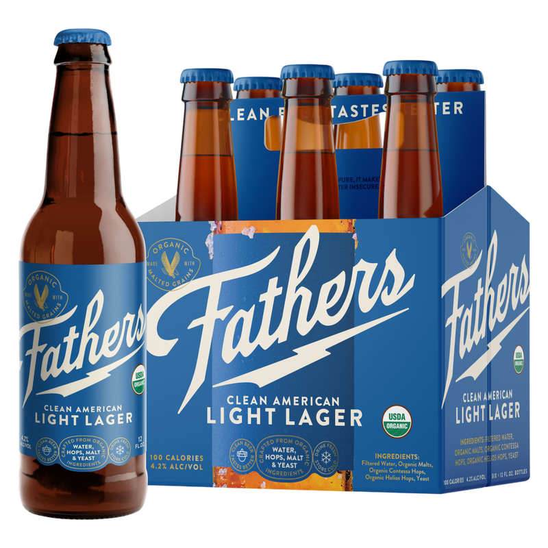 Fathers Brewing American Light Lager 6pk 12oz Bottle