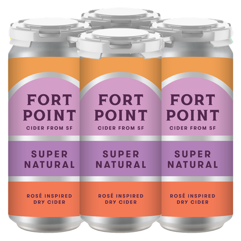 Fort Point Super Natural Dry Cider 4pk 16oz Can