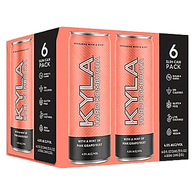 KYLA Hard Kombucha Pink Grapefruit 6pk 12oz Can